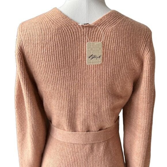 Free People Sienna Wrap Dress in Cocoa Size Small NWT - Picture 11 of 15